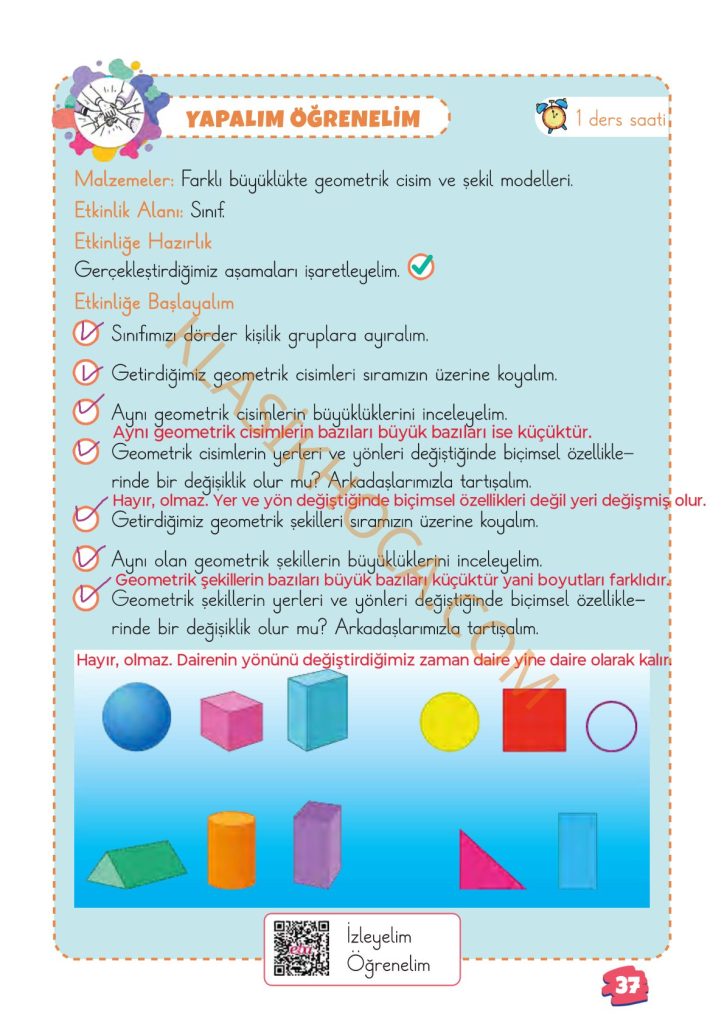 2. Sınıf Matematik Kitabı Sayfa 35-36-37-38-39-40-41 Cevapları 1. Kitap