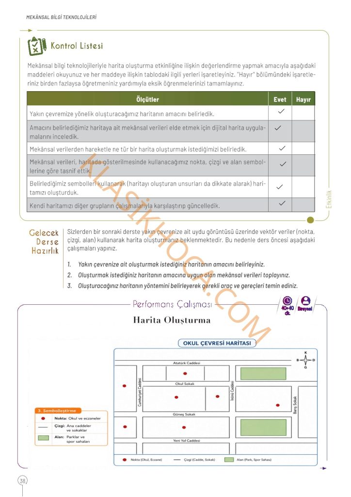 10. Sınıf Coğrafya Kitabı Sayfa 37-38-39-40 Cevapları