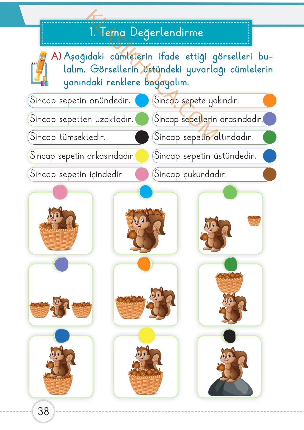 1. Sınıf Matematik Kitabı 1. Kitap Sayfa 38 Cevapları