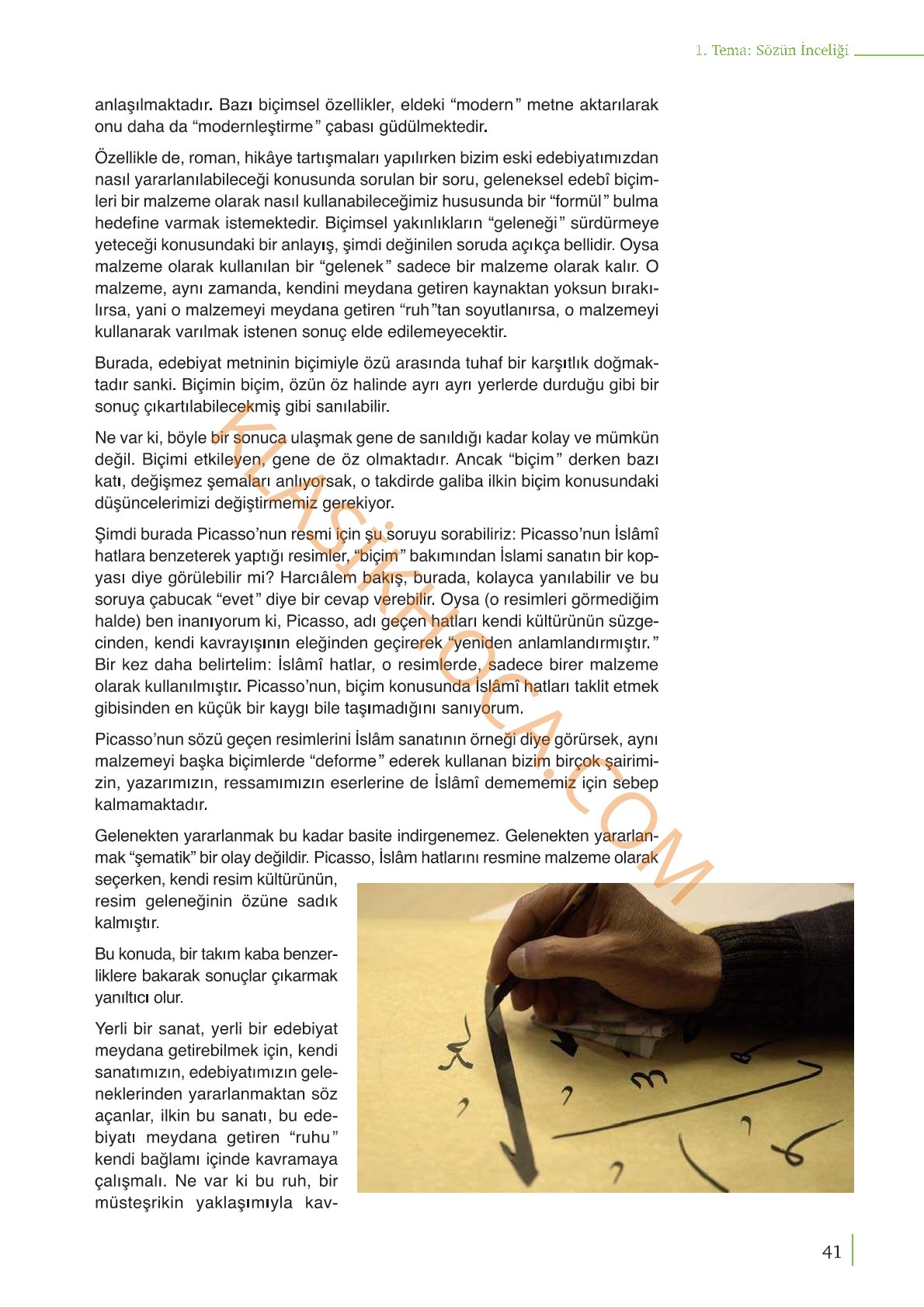 9. Sınıf Edebiyat Kitabı Sayfa 41 Cevapları