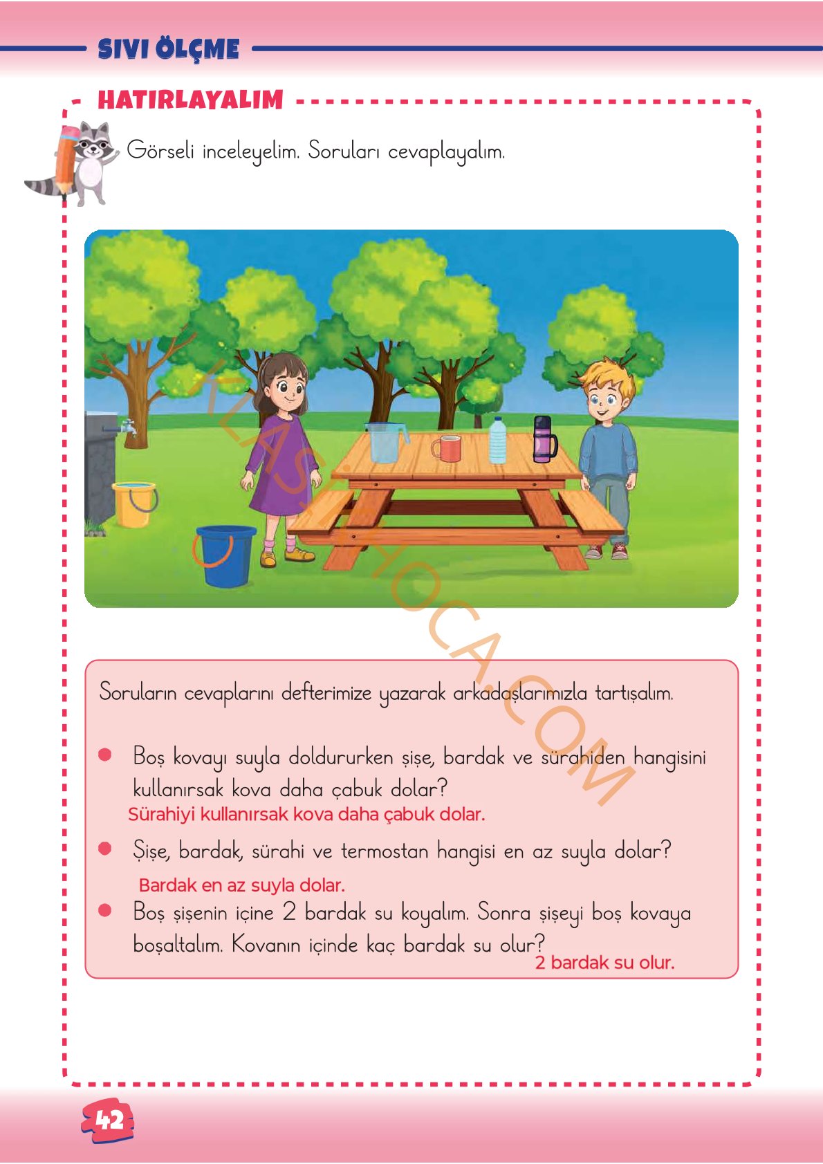 2. Sınıf Matematik Kitabı 1. Kitap Sayfa 42 Cevapları