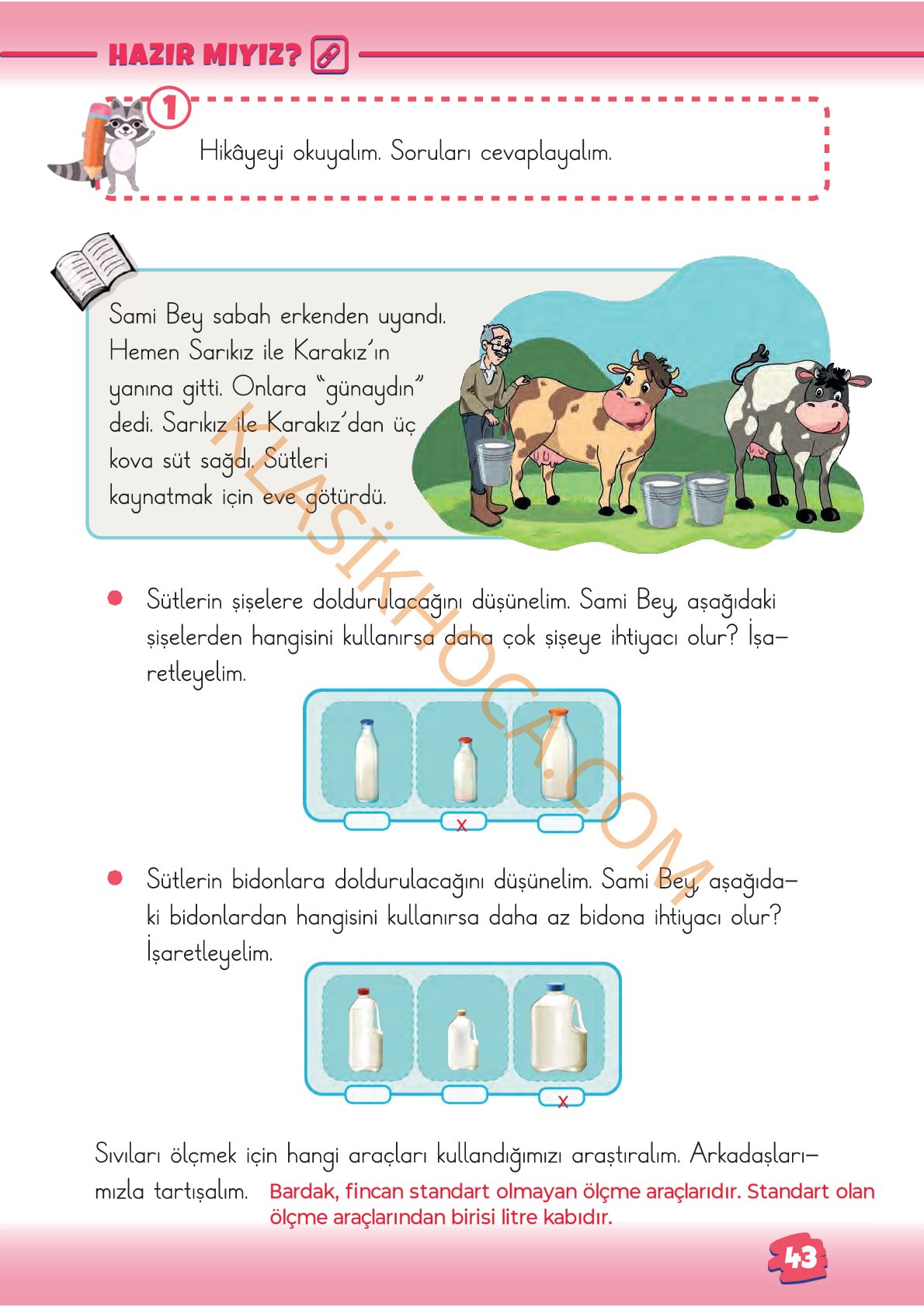 2. Sınıf Matematik Kitabı 1. Kitap Sayfa 43 Cevapları