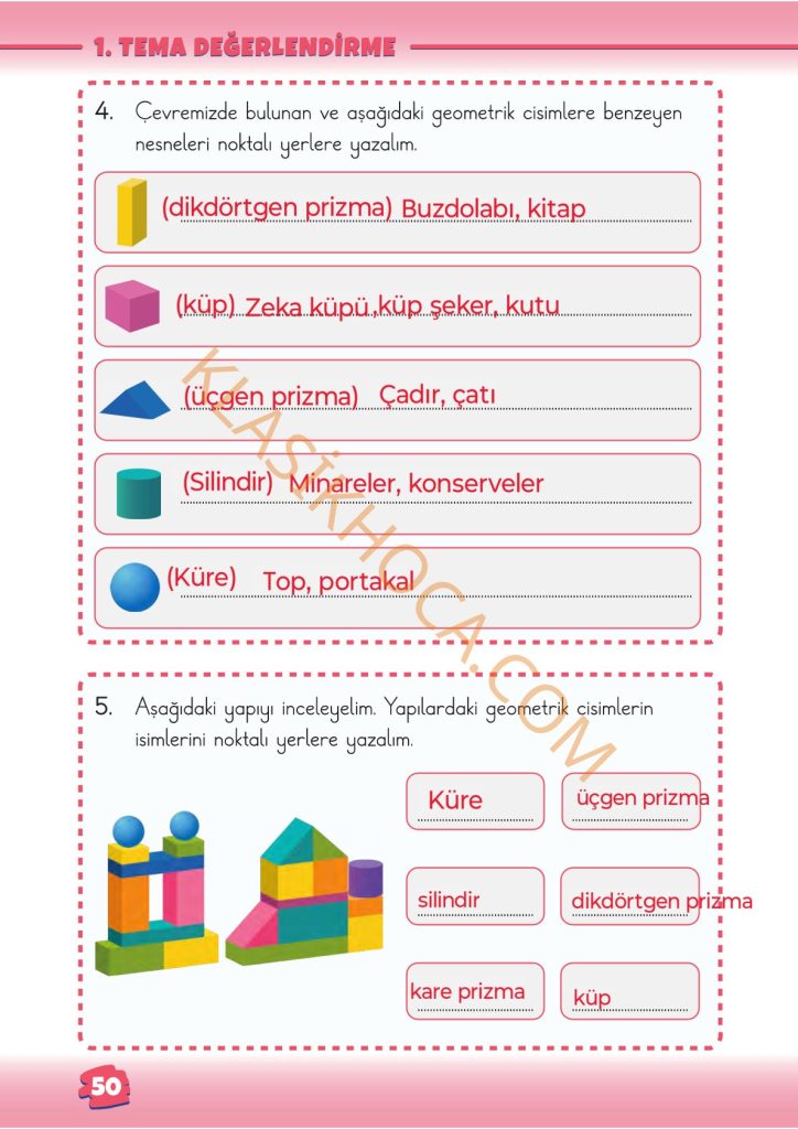 2. Sınıf Matematik Kitabı Sayfa 48-49-50-51-52-53 Cevapları 1. Kitap