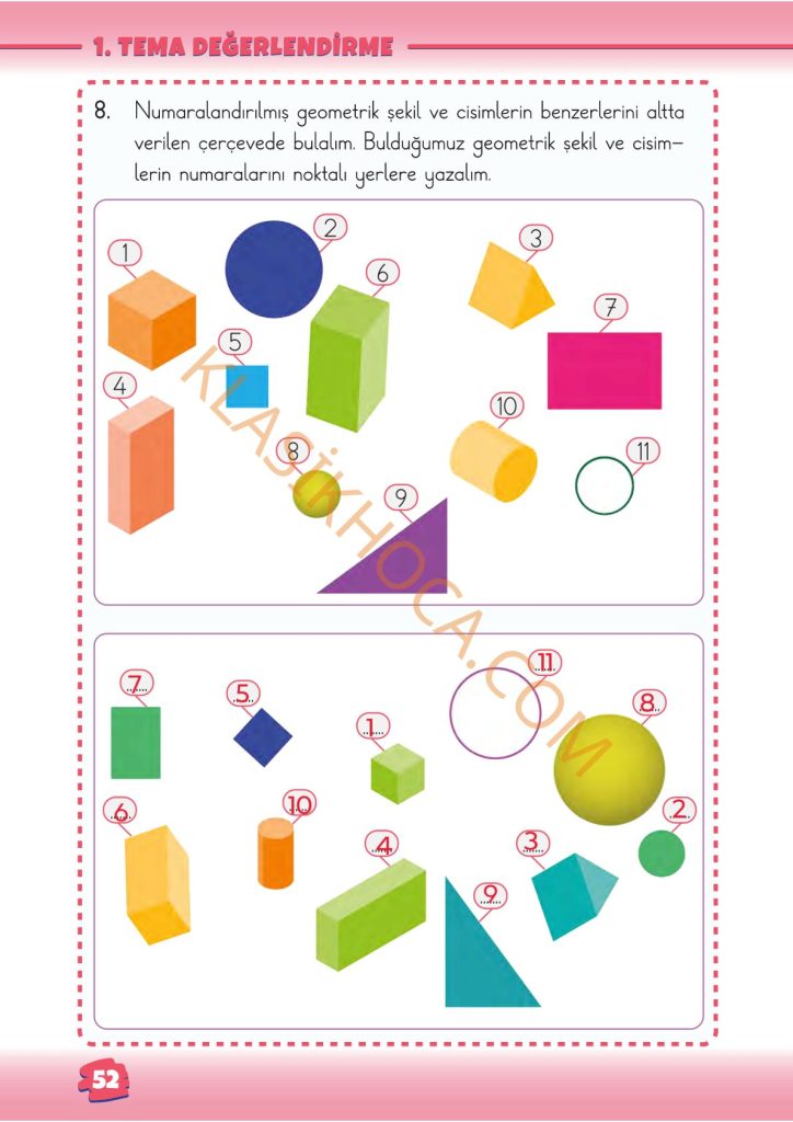 2. Sınıf Matematik Kitabı Sayfa 48-49-50-51-52-53 Cevapları 1. Kitap