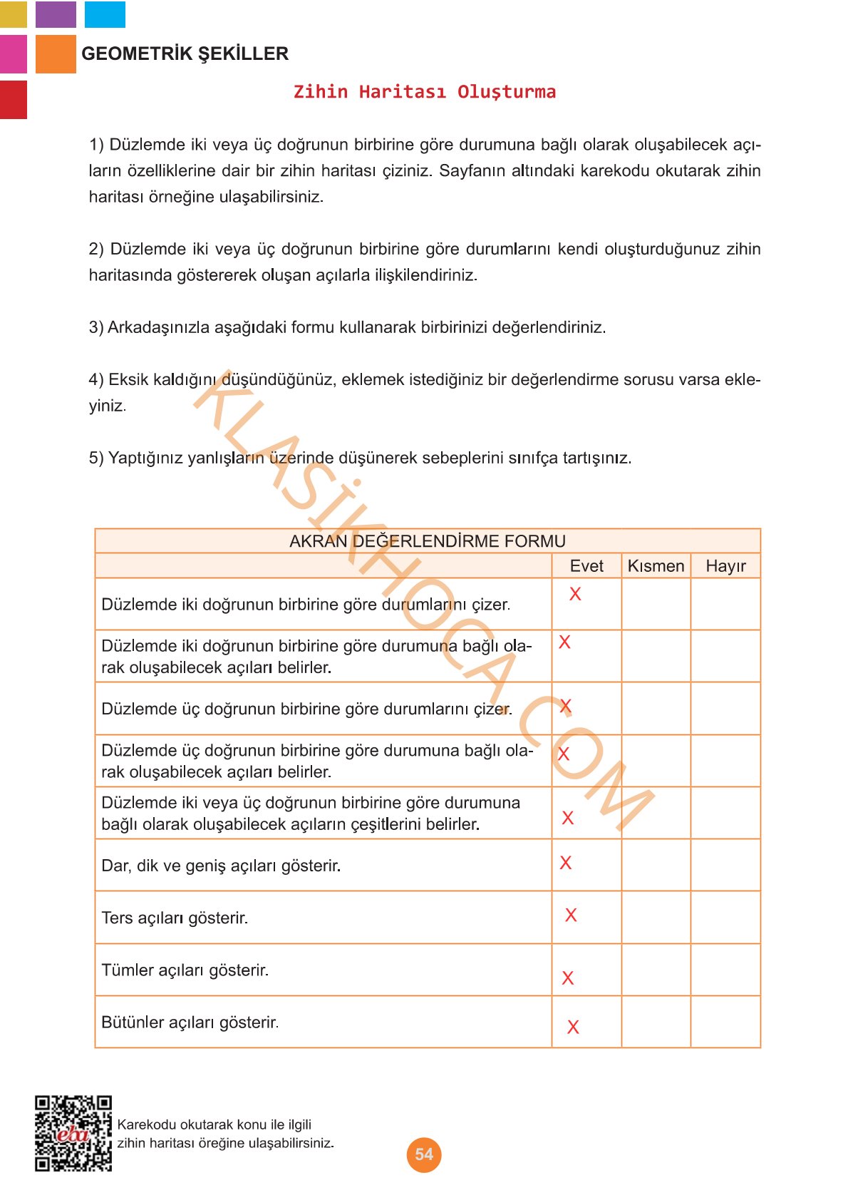5. Sınıf Matematik Kitabı 1. Kitap Sayfa 54 Cevapları