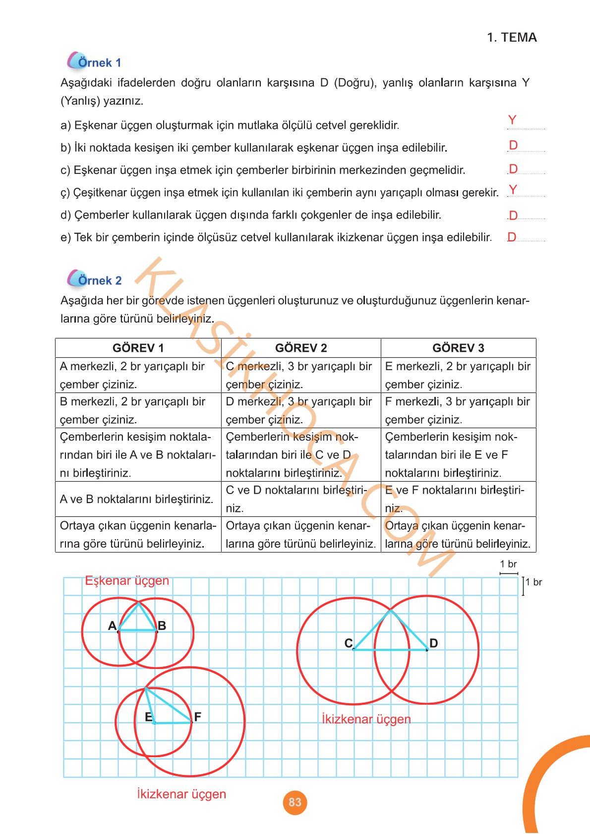 5. Sınıf Matematik Kitabı 1. Kitap Sayfa 83 Cevapları