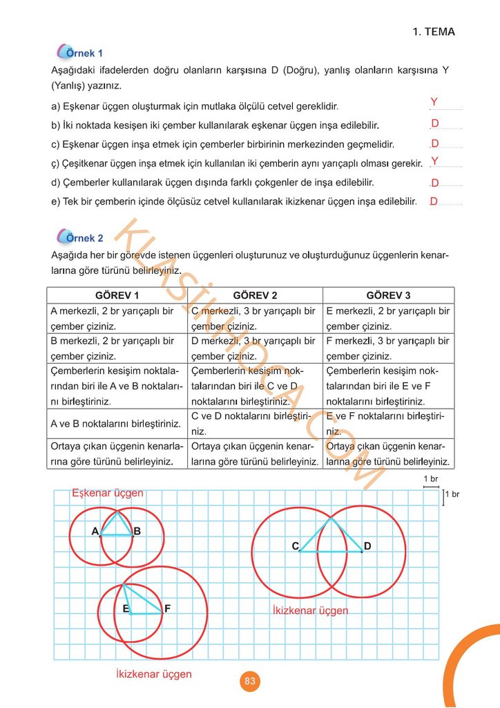 5. Sınıf Matematik Kitabı Sayfa 77-78-79-80-81-82-83-84-85 Cevapları 1. Kitap