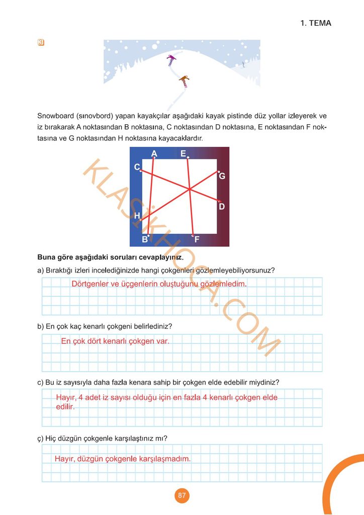 5. Sınıf Matematik Kitabı Sayfa 86-87-88-89-90-91 Cevapları 1. Kitap