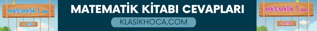 1. Sınıf Matematik Ders Kitabı Cevapları