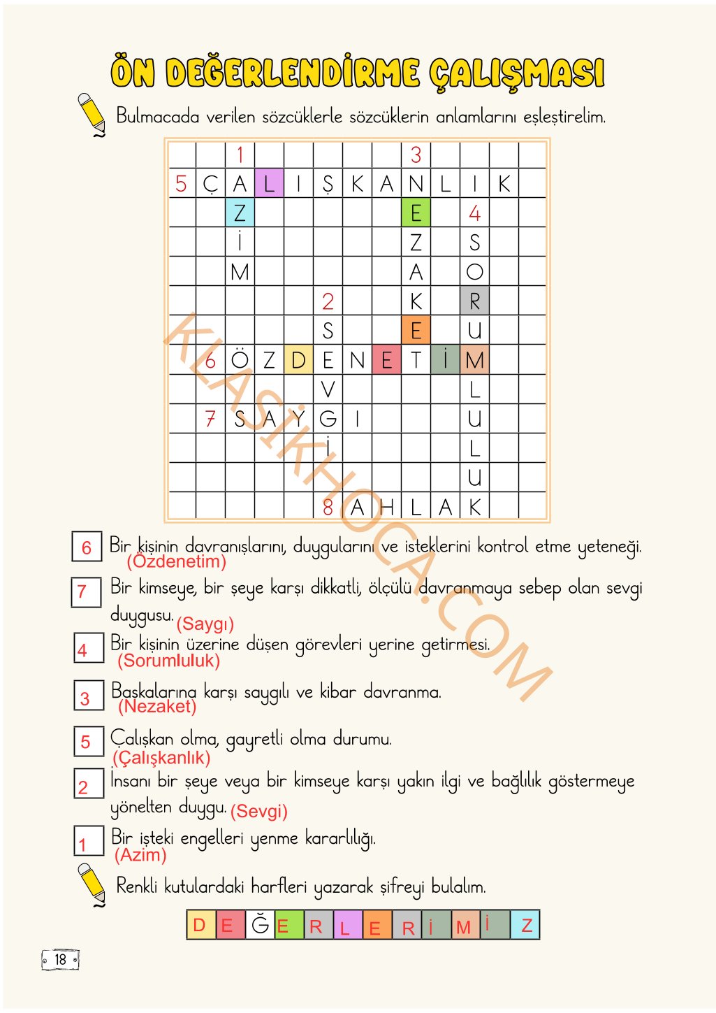 2. Sınıf Türkçe Kitabı Sayfa 19-20-21-22-23-24-25-26 Cevapları 1. Kitap