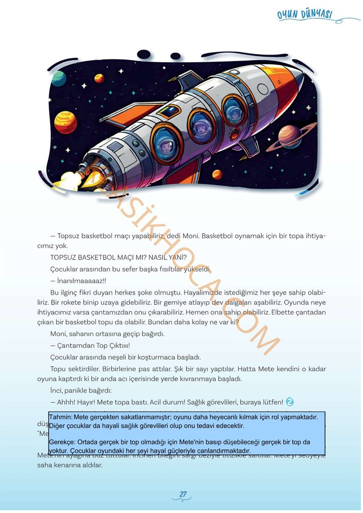 5. Sınıf Türkçe Kitabı Sayfa 27 Cevapları 1. Kitap
