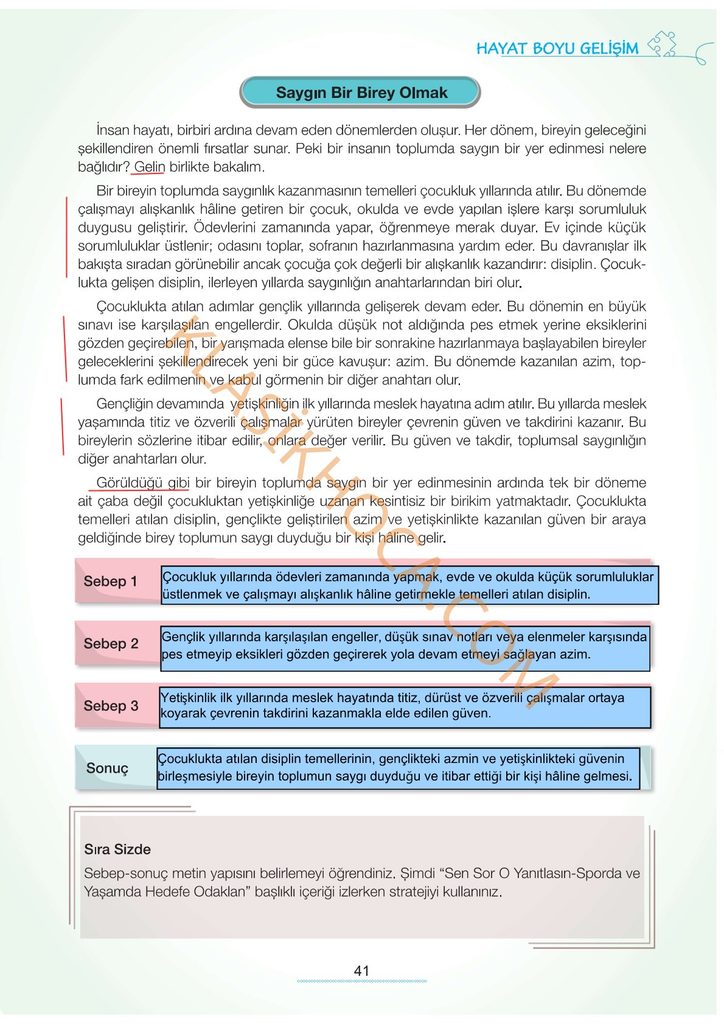 Gençliğin Kıymeti Metni Cevapları 7. Sınıf Türkçe