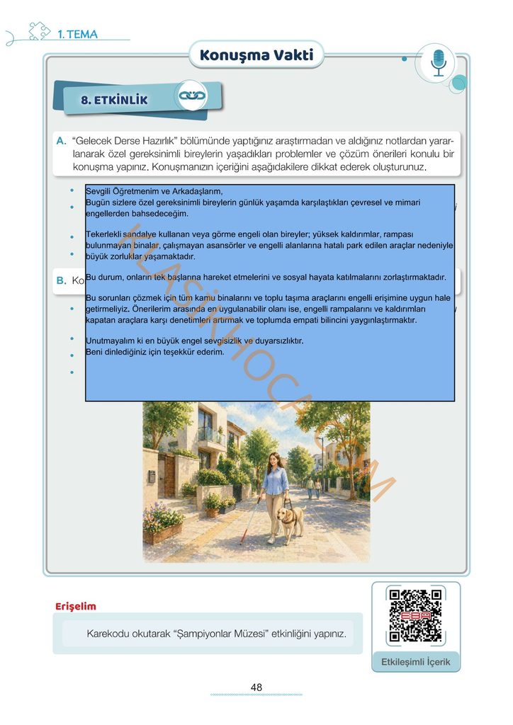 7. Sınıf Türkçe Kitabı Sayfa 42-43-44-45-46-47-48-49-50 Cevapları 1. Kitap
