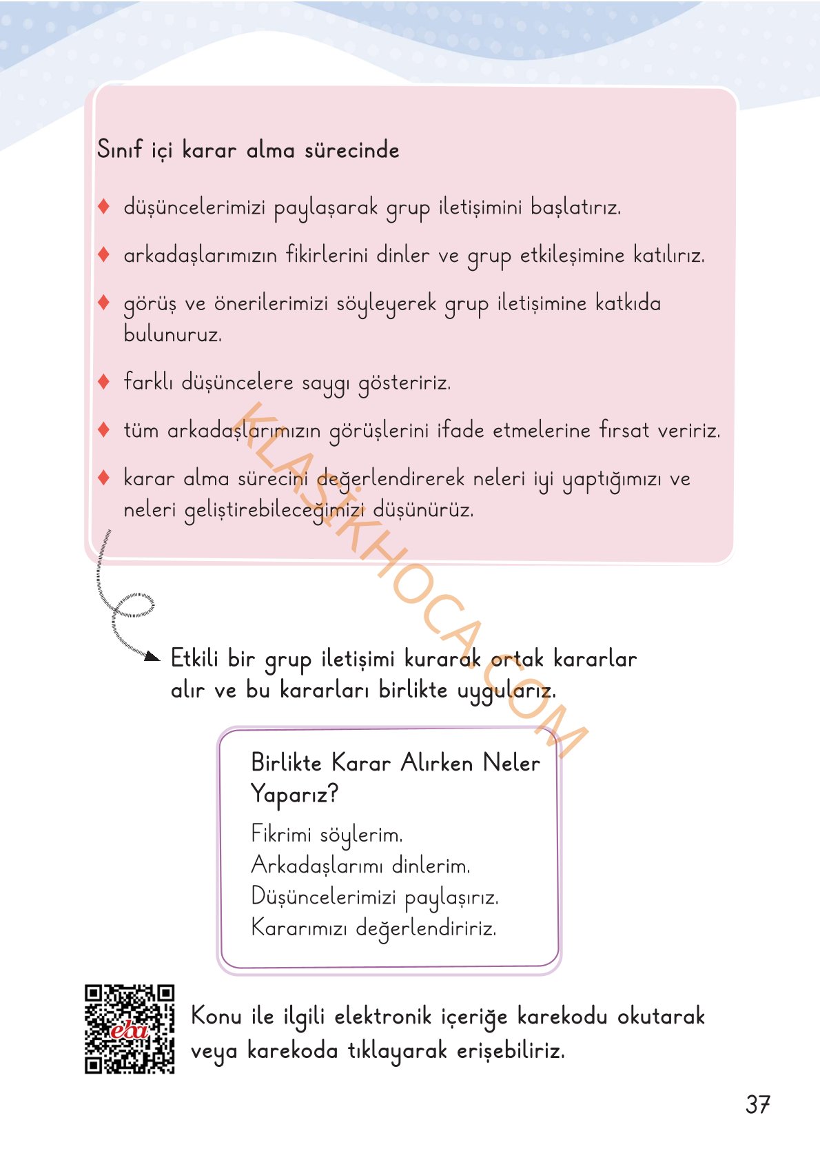 2. Sınıf Hayat Bilgisi Kitabı Sayfa 34-35-36-37-38-39 Cevapları 1. Kitap