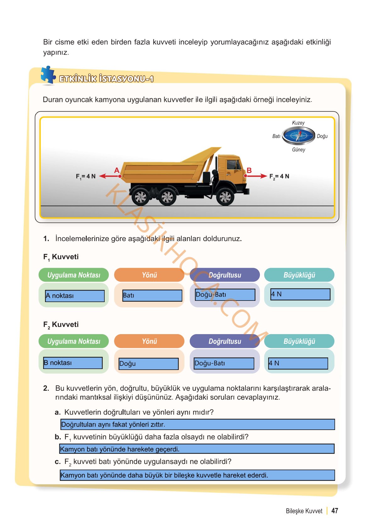 6. Sınıf Fen Bilimleri Kitabı Sayfa 47 Cevapları 1. Kitap